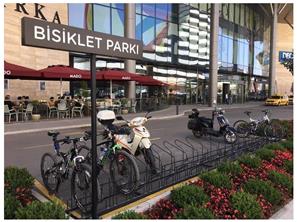 Bisiklet Parkı gövdeden kilitli